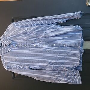 American Eagle Outfitters Light Blue Striped Shirt